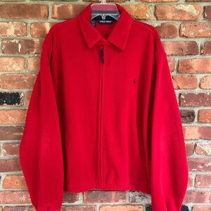 Polo by Ralph Lauren Men's Red Golf Zip-Up